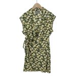 Urban Outfitters  UO Silver Sun Floral Print Mini Wrap Dress Size Medium Photo 2