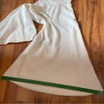 Vintage 70s Disco Extreme Flare Wide Leg Bell Bottom Jumpsuit White Size XS Photo 13