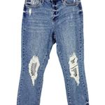 Judy Blue Waiting For Tonight Boyfriend Jeans Distressed Size 11/30 EUC Photo 1