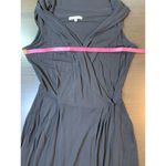 Kookai Wrap Midi Dress 1 Black Glam LBD Night Out Semi Formal Classic Witchy Photo 5