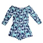 Lilly Pulitzer  Lana Off-the-Shoulder Romper size Medium Photo 1