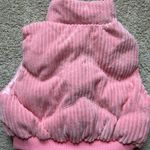 SheIn Zip-Up Cropped Pink Puffer Vest Photo 2