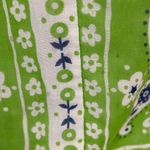 Vintage 60’s Bob Atkinson Lime Green Bandana print Mini Dress S Photo 3