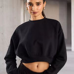 As‎ Revival Black cropped sweatshirt XS Photo 0