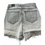 Stylish Brittney Grey Distressed Denim Shorts Photo 1