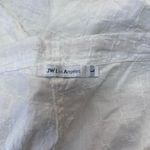 Johnny Was ‎ white linen pants with embroidered pattern size large Photo 2