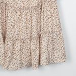 Exlura Womens Floral Tiered Babydoll Mini Dress Peasant Size XL Square Neck Boho Photo 4