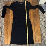 Jil Sander Jill Sanders Elegant Black Long Sleeve midi Dress Photo 6
