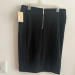 Michael Kors Ladies Black Size 12 Pencil Skirt Front Zipper Pockets NWT $85 MSRP Photo 6