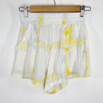 CALIA Womens Swim Coverup Shorts Size XXS White Yellow Summer Beach Vaca Photo 0