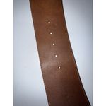 Y2K‎ Vintage Iceberg Belt Leather Embroidered Size 42 Retro Style 41" Boho Hobo Brown Photo 5