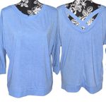 French Laundry Size L: The Sweatshirt Project Criss Cross Sweatshirt Photo 1