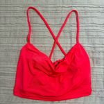 Urban Outfitters  Neon Pink Cowl Neck Lace Up Back Crop Top Photo 0