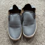 Olukai  Pehuea Slip On Shoes Loafers Women’s Size 7 Drop In Heel Gray Easy On Off Photo 1