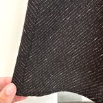 Veronika Maine Black Grey White Speckled Ruffle Mini Skirt Size 12 Large L Photo 4