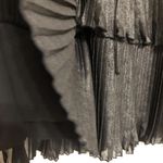 Delfi Collective Black Ruffle Metallic Shimmer Whimsigoth Party Dress Size Small Photo 7