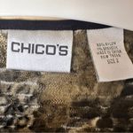 Womens Animal Print Blouse Size Medium or Chicos 2 Career Office Wear Photo 3