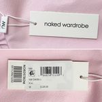 Naked Wardrobe NWT Pink Faux Leather Maxi Tank Dress Size Medium Fitted Bodycon Photo 13