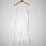 EXPRESS  White Eyelet Ruffle Hem Dress – Women’s Size Small Photo 3