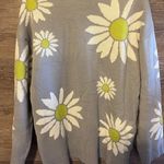 NEOITY Flower Knit Sweater Unisex One Size Mid Century Mod Stylers Harry Style Gray Photo 6