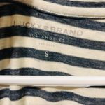Lucky Brand  Women's‎ T-Shirt Striped V-Neck Short Sleeve Casual White Striped S Photo 3