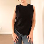 Laura Ashley Vintage  Black Tank Top Photo 2