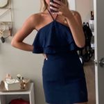 Blue Blush Navy Halter Neck Dress Photo 0