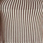 Real & True Taupe Cream Ribbed Sleeveless Sweater Tank Size Medium Photo 1