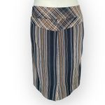 Vintage Renfrew Striped Mini Pencil Skirt Brown Size 2 Photo 1