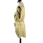 Elan Utility Safari Dress Jacket Yellow Belted Sleeveless Zip Front Women's S Photo 7