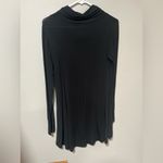 None Black Long Sleeve Cowl Neck Tunic Photo 5