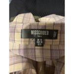 Missguided  plaid tie front blouse US 6 Photo 6