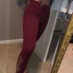 SoulFlower Yoga Leggings Red Size M Photo 2