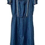 Lush Clothing Lush Denim Dress Women Stretchy Comfortable Size Large Preppy‎ Beach Travel City Photo 0