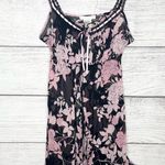 Vintage California Dynasty Sheer Black & Pink Floral Chemise Lingerie Size Large Photo 12