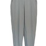 Athleta Brooklyn Textured Jogger Pants Sz 4 Subtle Stripe Coast Grey Photo 0