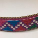 Hand Crafted Aztec Woven Belt Size Medium Purple Photo 7
