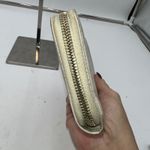 Gucci  Long Wallet GG Embossed Zip Around Ivory Leather Women's Designer Photo 3