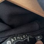 Athleta  Black French Terry Pique Hoodie Style 211387-00 Medium Photo 2