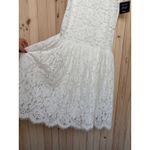 Lulus NWT  Instinctively Stunning White Lace Bustier Trumpet Maxi Dress Wedding M Photo 6