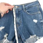 Old Navy Mid Rise Cut Off Blue Ripped Distressed Torn Denim Shorts Size 4 Photo 5