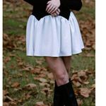 Anthropologie AWAYLEE Drop Waist Off The Shoulder Mini Dress in Black & White Size Small Photo 11