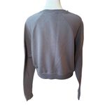 Nike Gray Dri-Fit Embossed Cropped Crewneck Sweatshirt Size Small Photo 2