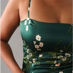 Reformation Anthropologie  Silk Overland Floral Emerald Top Size 12 NWT Photo 2