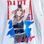 Paula Abdul Live in Las Vegas 100%‎ Cotton White Shirt with Print size Small Photo 1