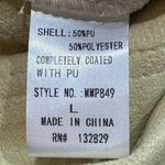 Miou‎ Muse Faux Leather Vegan Cream Long Pants Large Straight Leg High Rise Photo 6