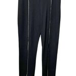 Revolve Superdown Stallion Pants Women’s Size Large Black Chain Detail Stretch Photo 1