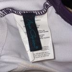 Aqua Green  Women’s Sz Medium Purple Floral One Piece Swim Suit Photo 3