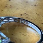 Natural Peridot Sterling Silver Ring Size 6 Photo 6