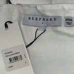 Keepsake the Label NWT Women’s S White Disillusion Peplum Exposed Zip Back Dress Photo 6